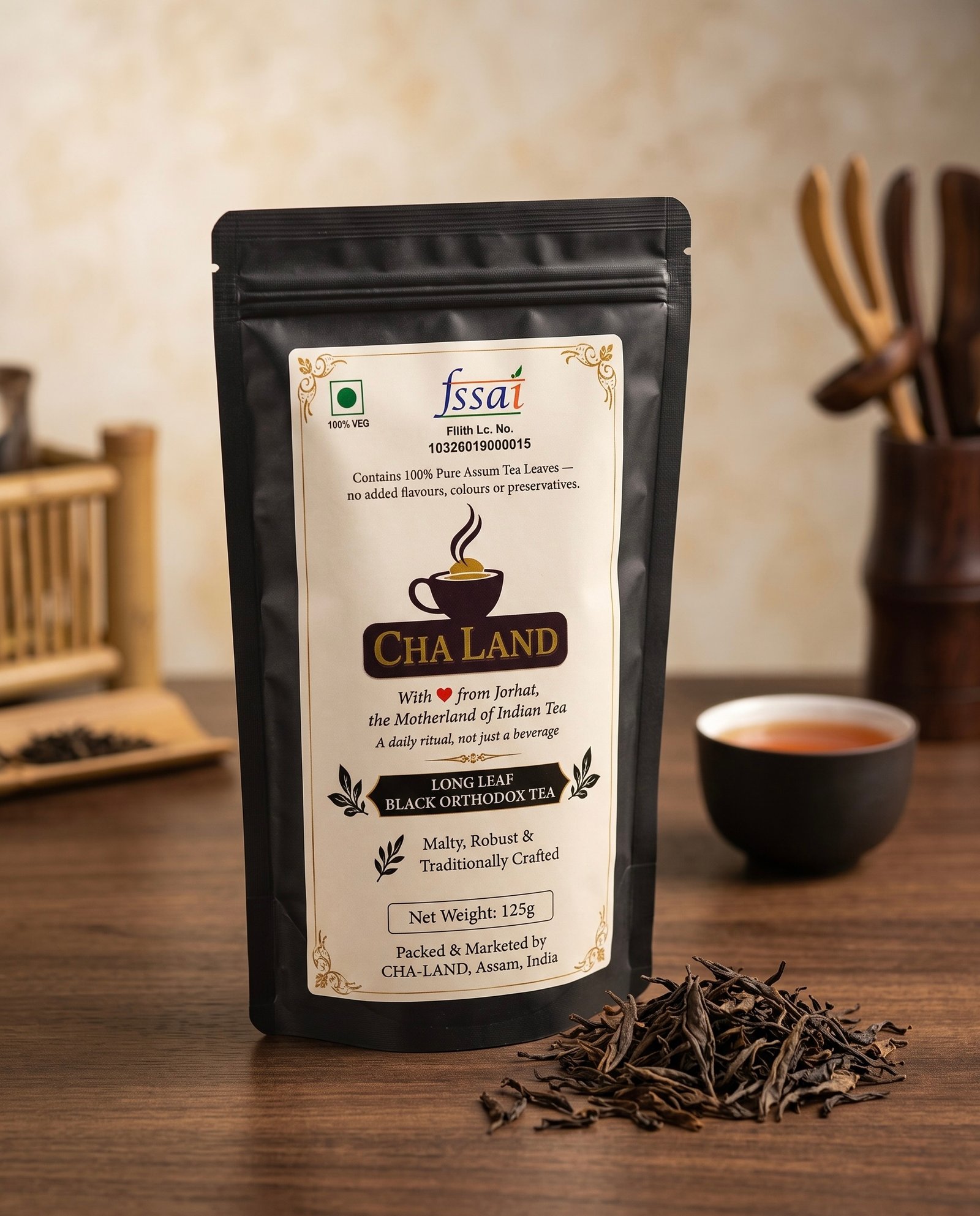 CHA-LAND Long Leaf Black Orthodox Tea long leaf black orthodox tea